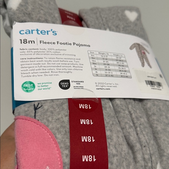 Carter's Baby Fleece Footie Pajama - Picture 6 of 6